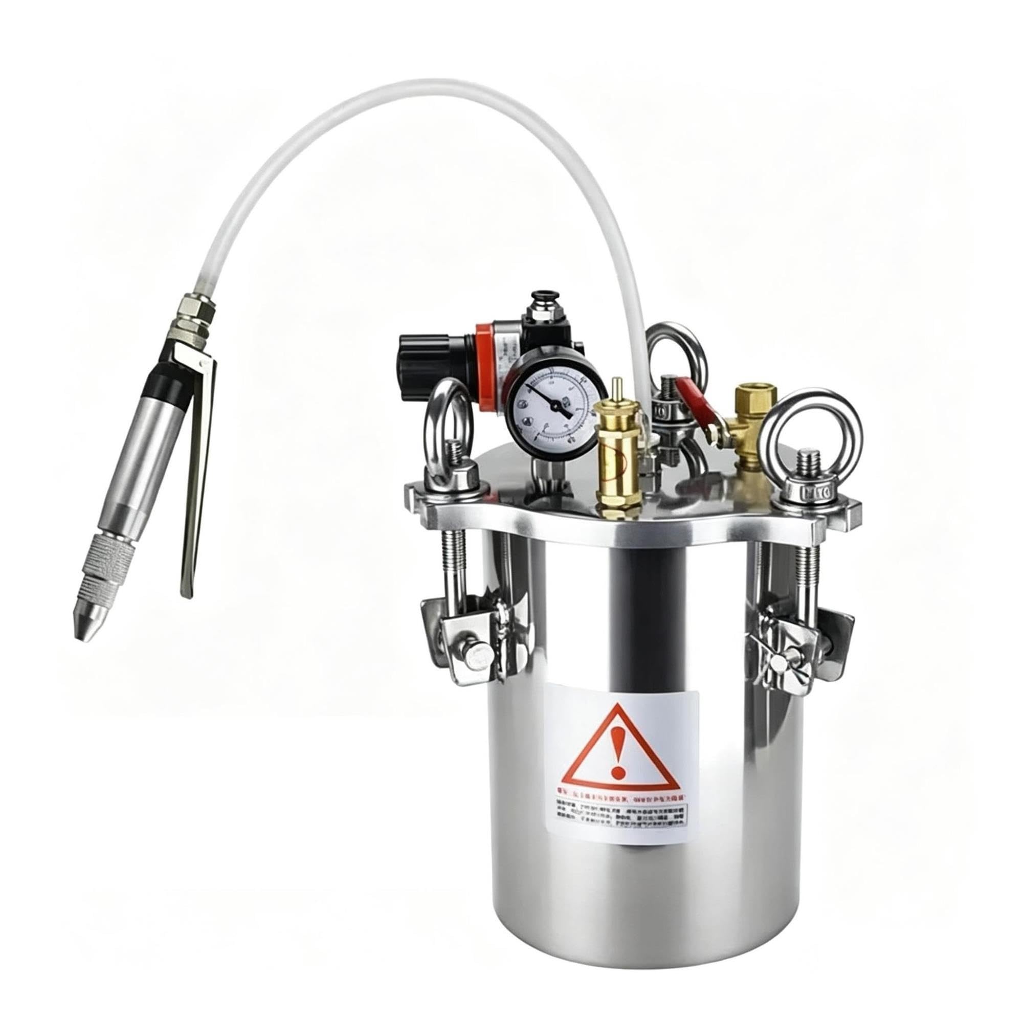 Serbatoio a Pressione for l'erogazione di Colla da Riempitrice Manuale for Colla a Grande Flusso da 2 Litri Sistema di Colla siliconica(Dispensing Set 2L-01)