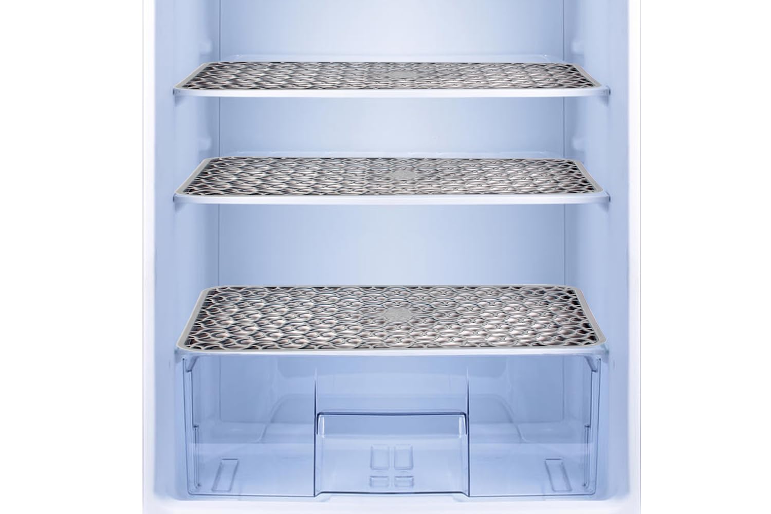 Stylista 6 Units PVC Fridge/Drawer Place Mats 12x17 inches Grey-image-9