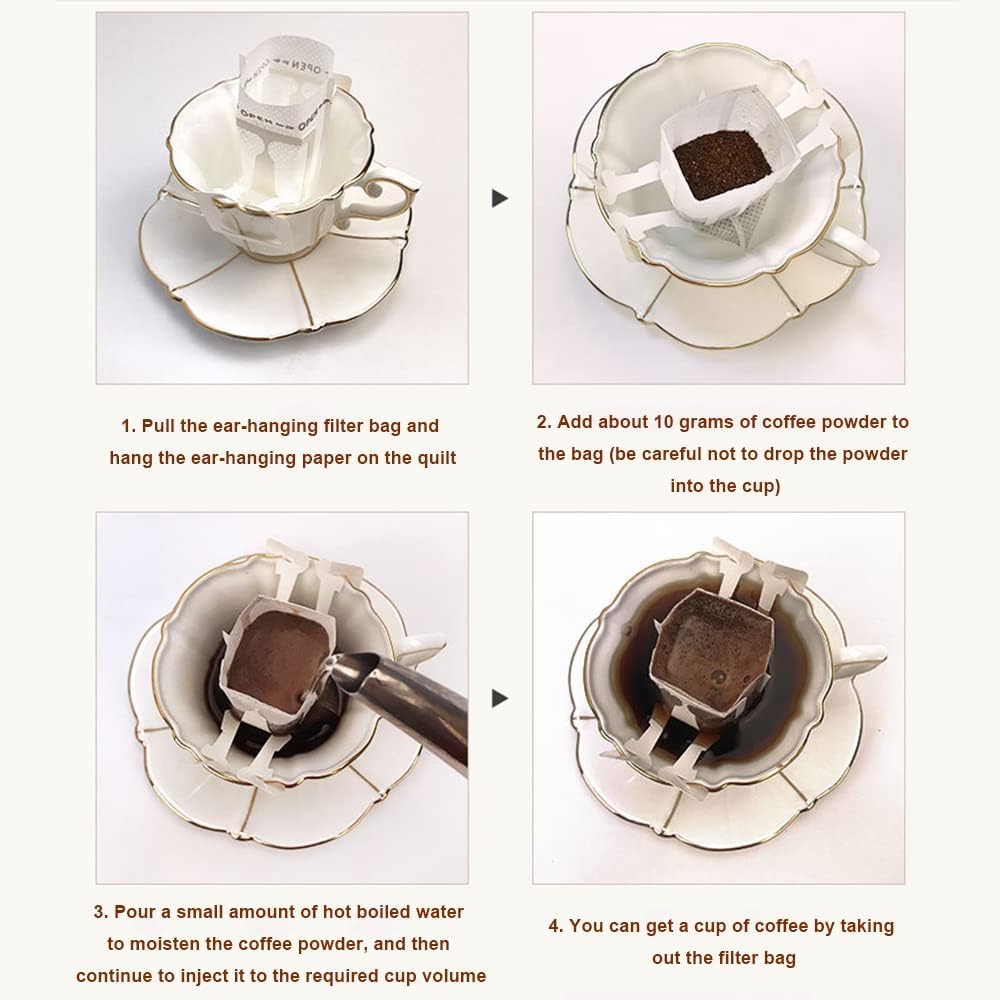 Disposable Coffee Filters - Travel & Camping -6 Disposable Coffee Filters - Travel & Camping -6
