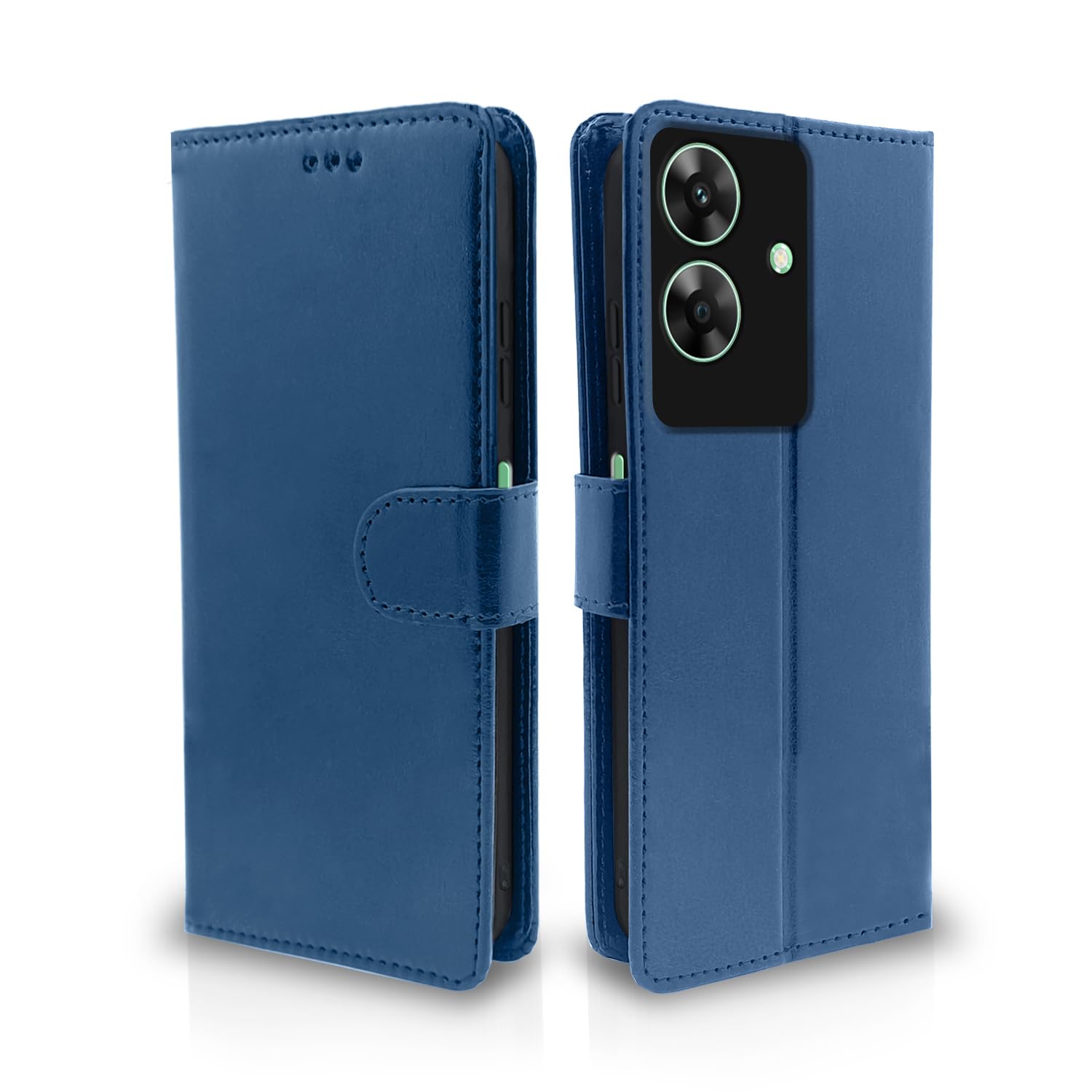 Pikkme Flip Cover Leather Finish | Inside TPU with Card Pockets | Wallet Stand and Shock Proof | Complete Protection Flip Case for Realme C61 / Realme Narzo N61 (Blue) (B0D8VLJZCR) Amazon Price History, Amazon Price Tracker
