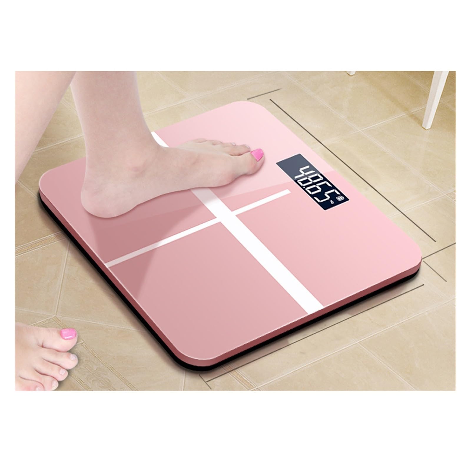 Báscula De Grasa Corporal Baño BMI Electrónica Inteligente Analizador Composición Digital Pantalla LCD Compatible Con Bluetooth Preciso FáCil De Leer(Sapphire blue)