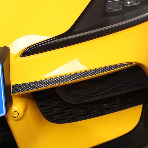 Miniatura 4 de Adhesivo de fibra de carbono seco para la parte delantera del automóvil, ambos lados, compatible con Toyota Supra GR A90 A91 MK5 2019 2020 2021 2022