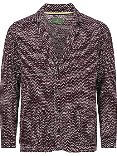 Charles Colby Veste en tricot Treva pour homme, rouge foncé, 4XL grande taille Cover