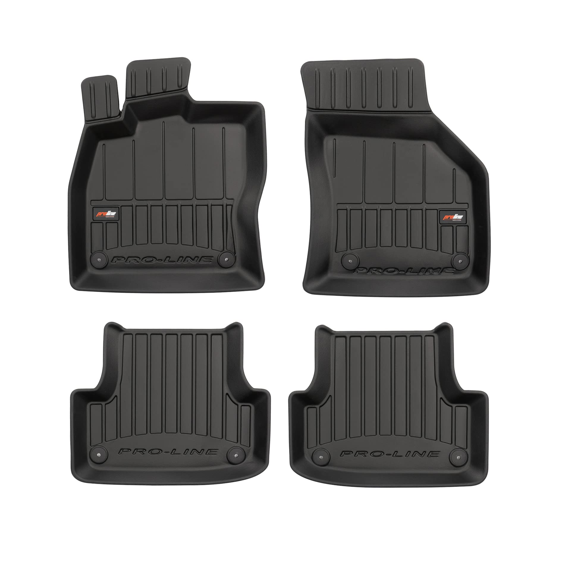FROGUM ProLine 3D Esclusivi Tappetini auto in gomma su misura per SEAT Leon III 2012-2020 I I bordi più alti
