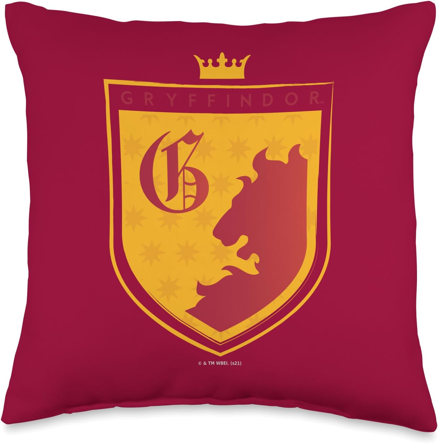 Harry Potter Gryffindor Old English Shield Throw Pillow