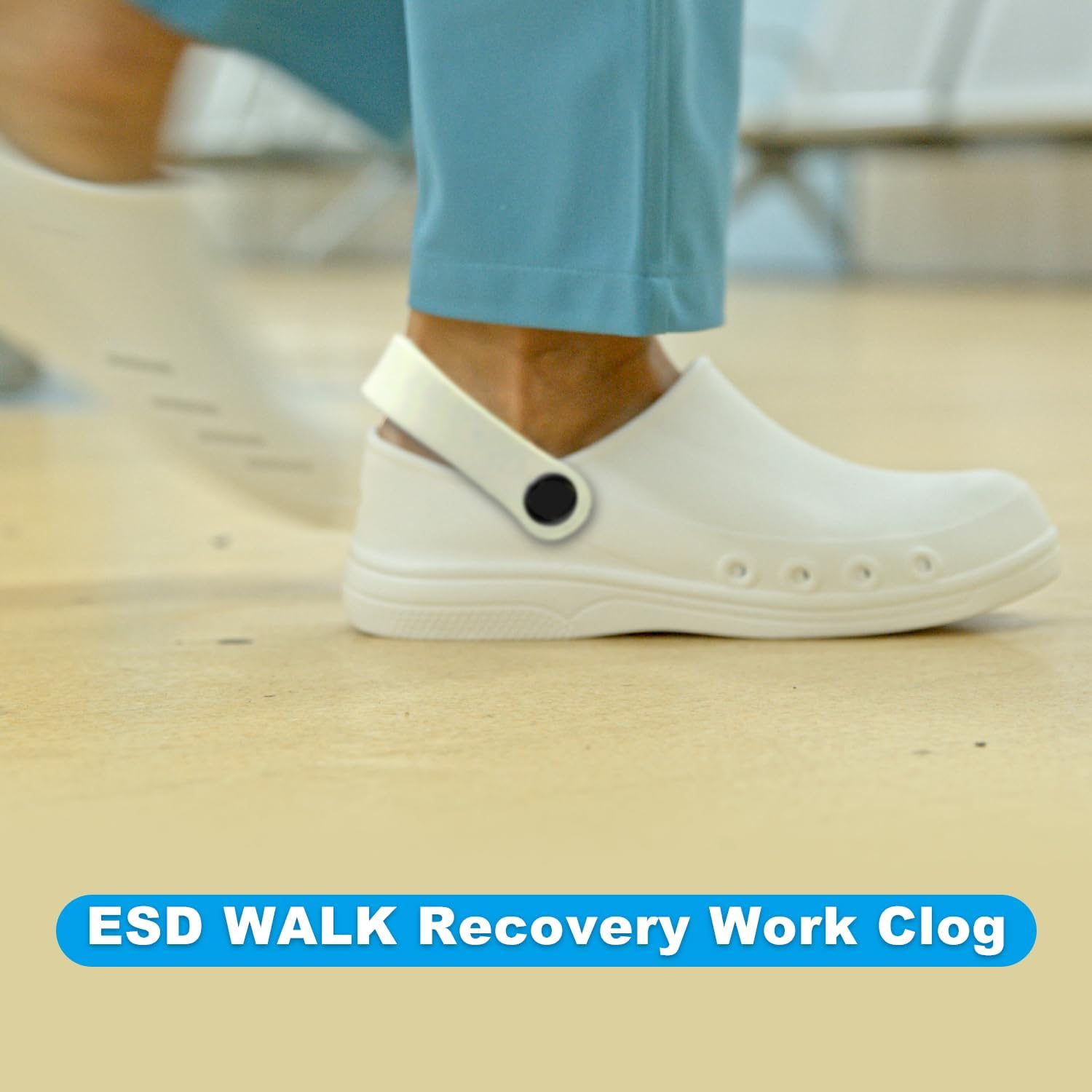 Professional Nurses Shoes for Women Men Slip Resistant Waterproof Work Shoes for Doctor Chef Food Service Nursing Slip-On