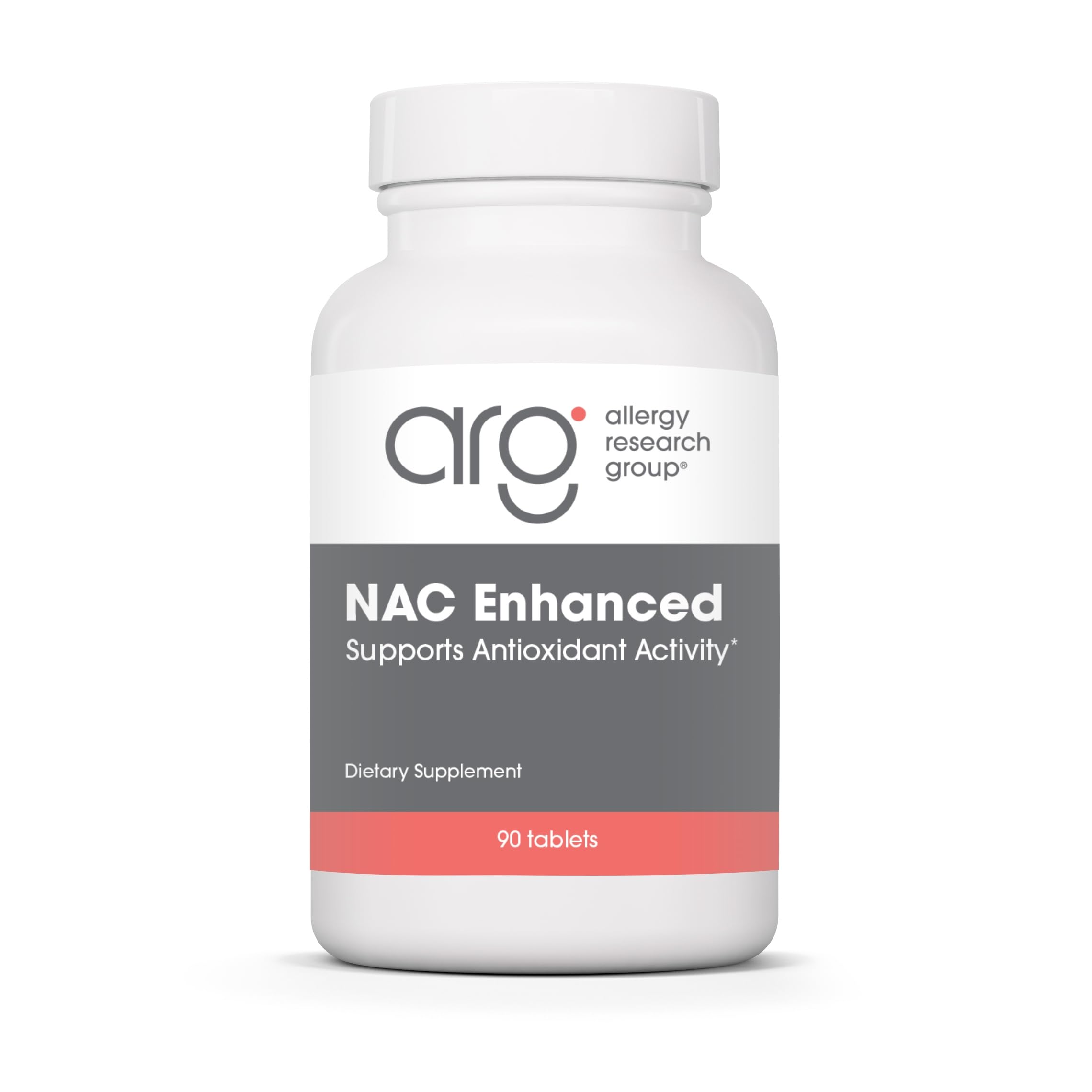 ARG NAC N-Acetyl L-Cysteine 500 mg, Hypoallergenic, 90 Tablets