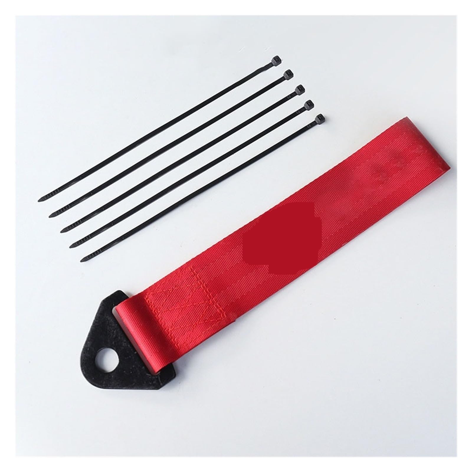 Dekoracja Samochodu Stylizacja Ciężkie Holowanie Liny Holownicze Samochód Pas Holowniczy Zderzak Przyczepy Solidna I Niezawodna(Red 1 pcs)