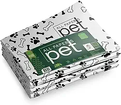 Tapete higiênico Jornal Pet Atóxico Biodegradável 1kg Pacote c/ 60 Unidades