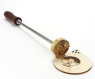 Branding Iron Personalized Logo Branding Iron for Wood Custom Wood Branding Iron Leather Stamp for Woodworking (1"x1")