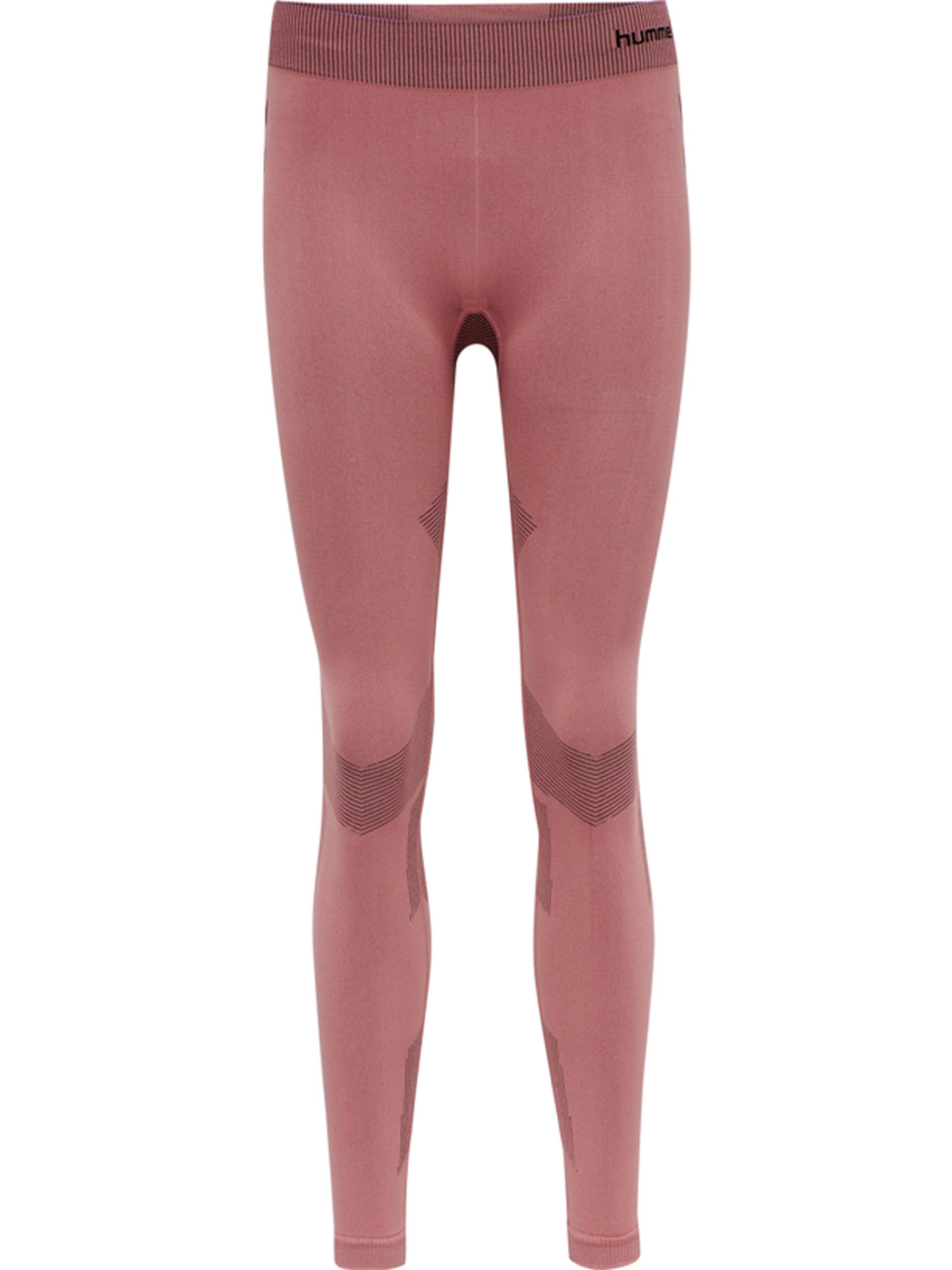 hummel Women's First Seamless Training Tight Leggings Dusty Rose