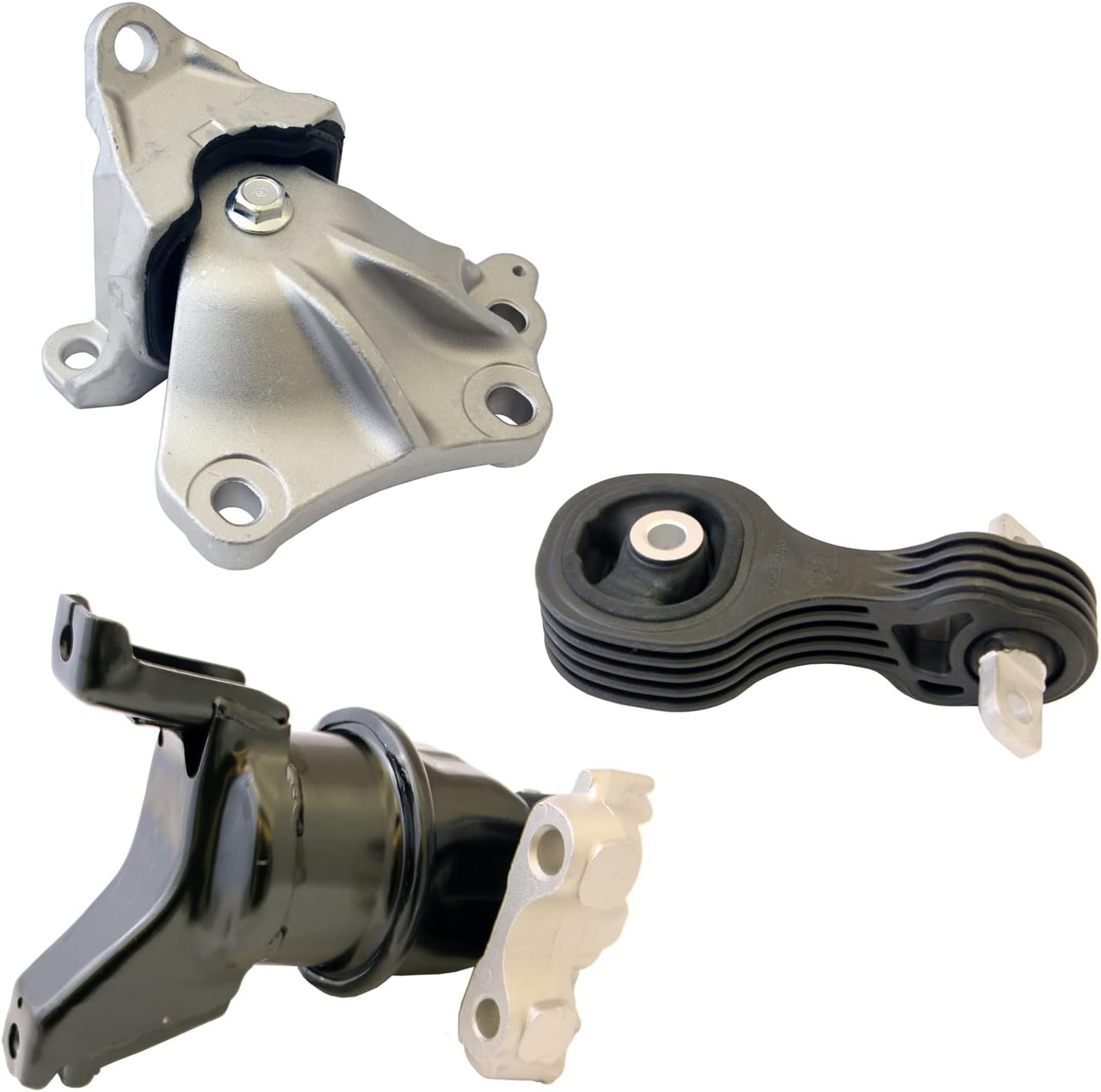 3pcs Motor Mounts Set Kit - Compatible with 2012-2013 Honda Civic 1.8L Automatic - Engine Mounts