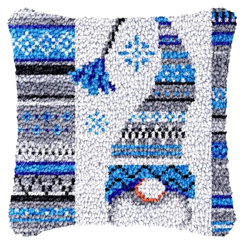 LDFHOIN Juego de fundas de cojín de anudado, juego de cojines de nudos, juego de alfombras de nudos, juego de fundas de almohada para adultos y niños, funda de cojín de sofá, regalos hechos a mano