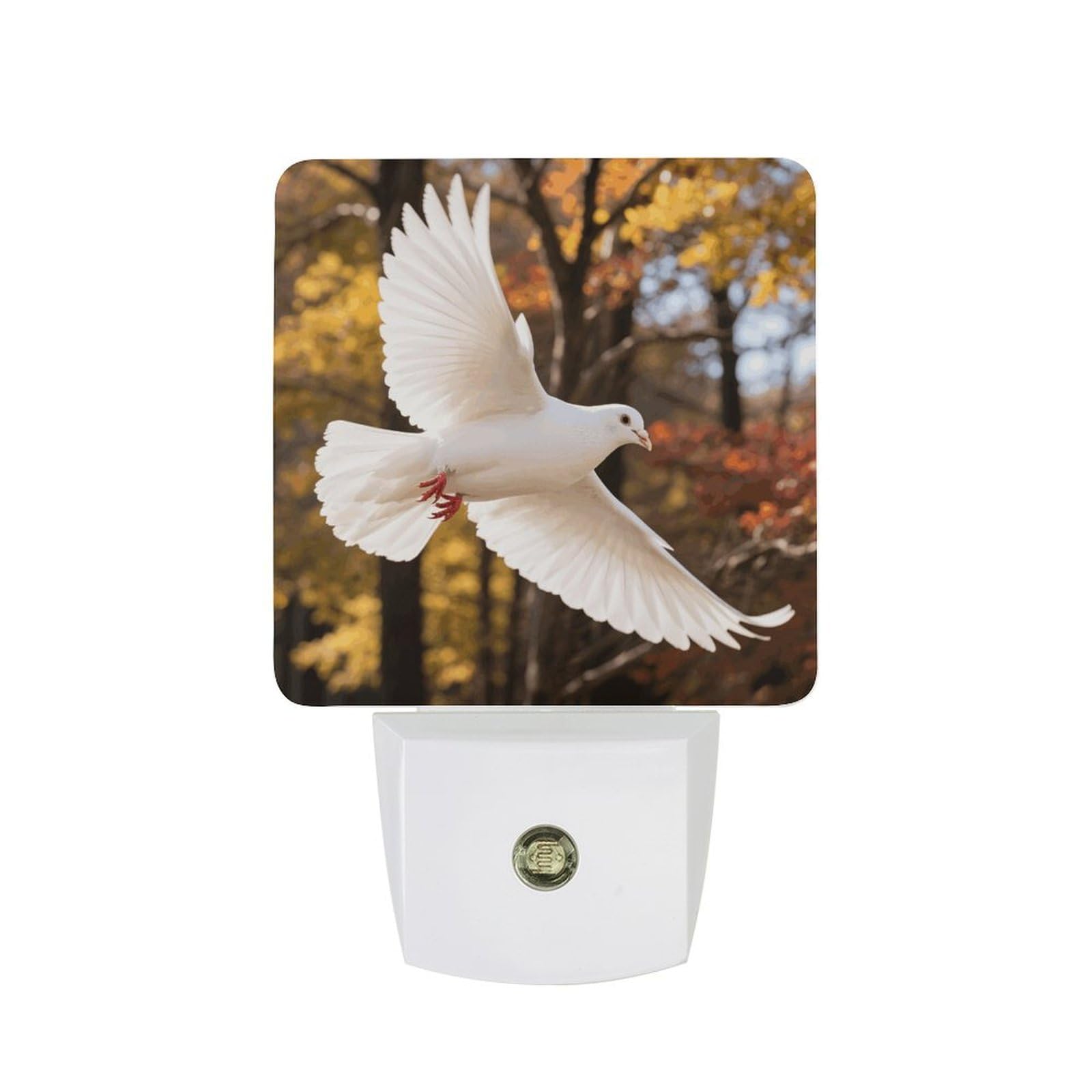 FodPand Night Light Plug Into Wall with Dusk to Dawn Sensor 0.5w Modern LED Animal Plug in Night Lamp Warm White Glow Nightlight for Bedroom Hallway Kitchen Bathroom Stairs Corridor