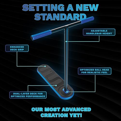 Miniatura 5 de The Indo Trick Scooter - Scooter de acrobacias para adolescentes, niños y adultos - Scooter de trampolín para practicar trucos de scooter