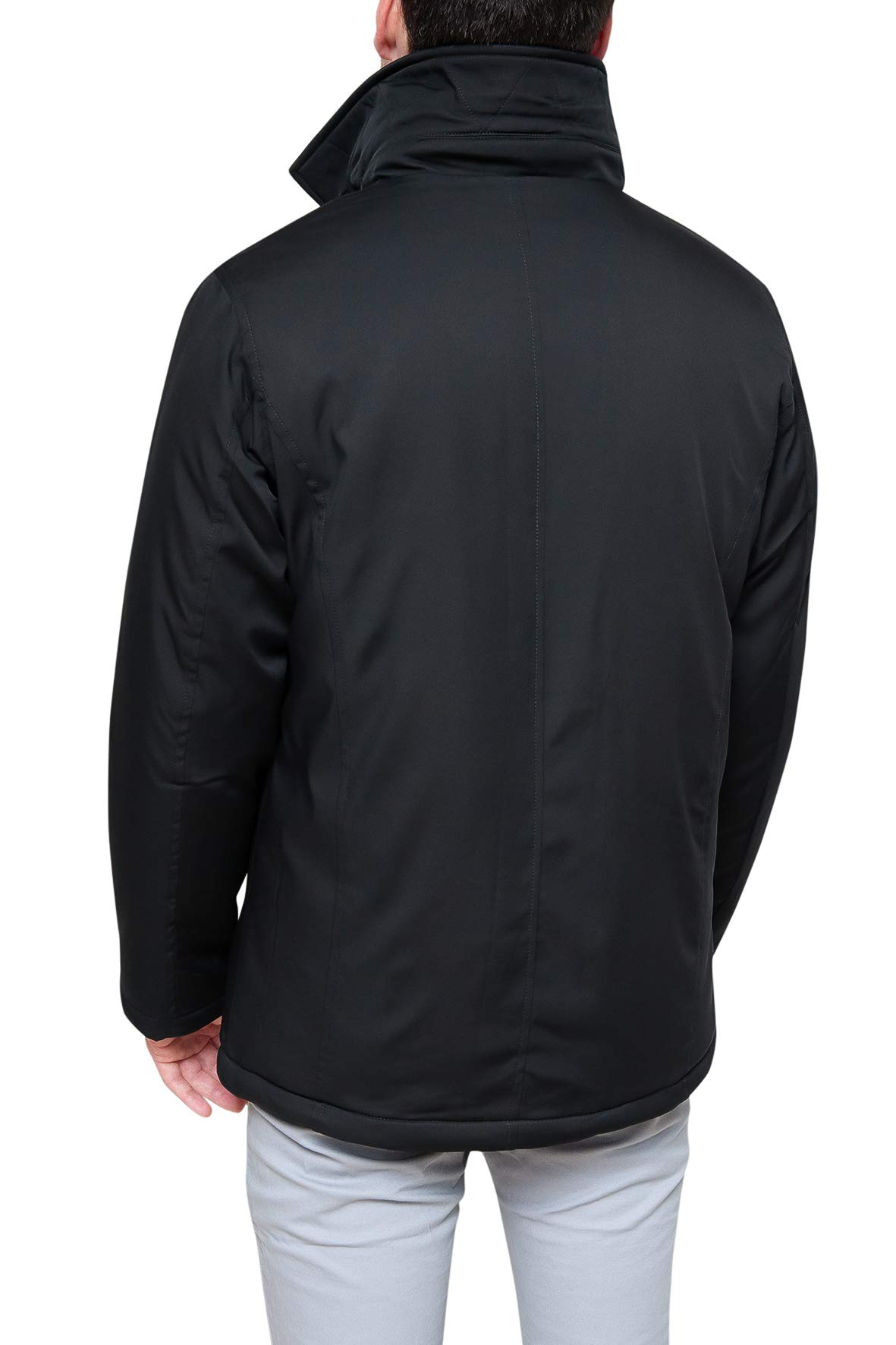 Evoga Giaccone Soprabito Uomo Invernale Elegante Casual Giacca Cappotto con Gilet Interno
