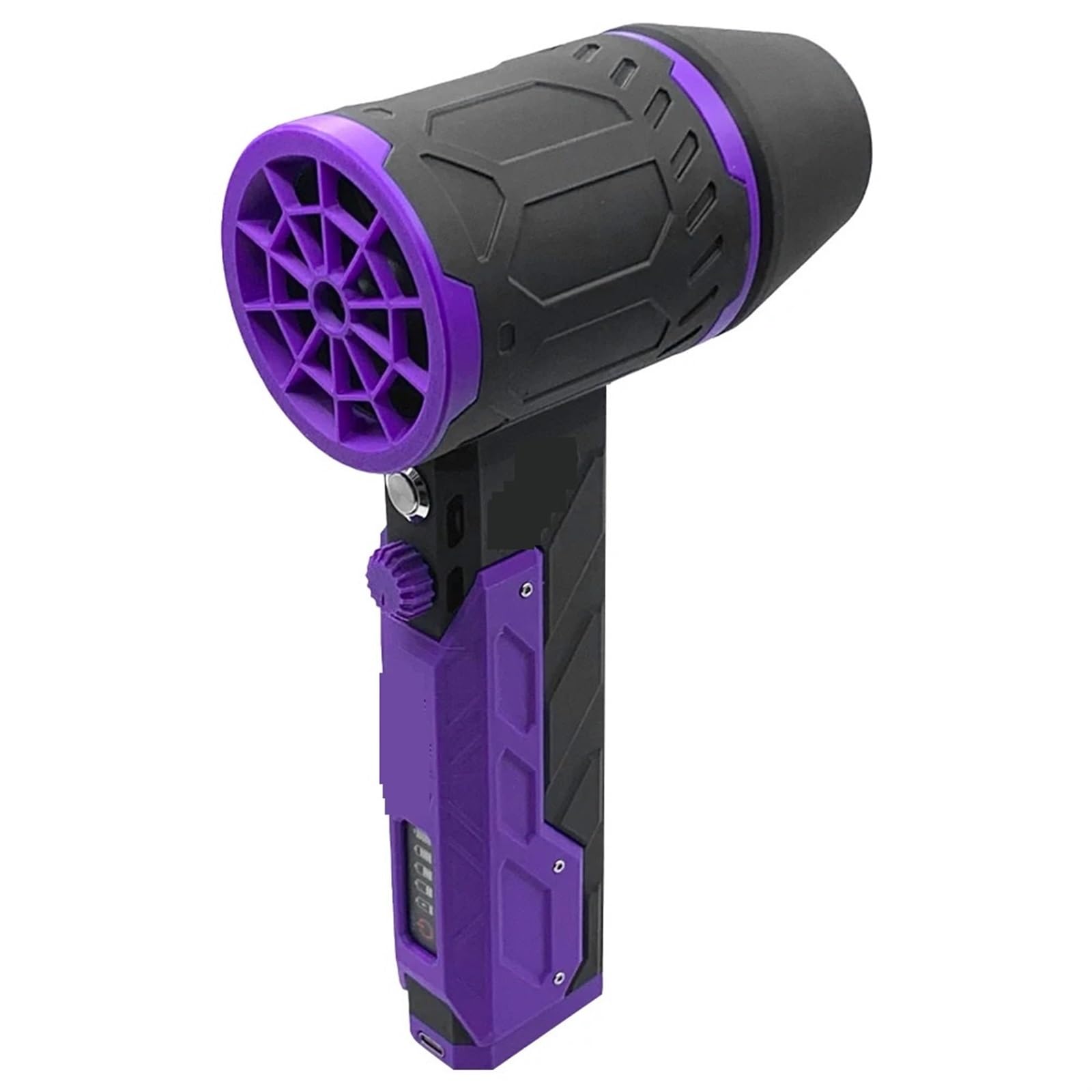 JVDDI Electric Blower 50mm Brushless Motor Handheld Car Hair Dryer 800-1000g Thrust Blower Dryer 4000mAh for Car Washing and Cleaning(Purple)