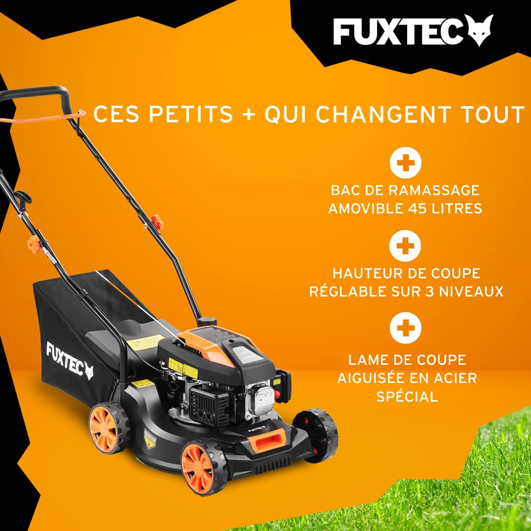 FUXTEC Tondeuse Thermique Poussée FX-RM4180 40,6cm 45L