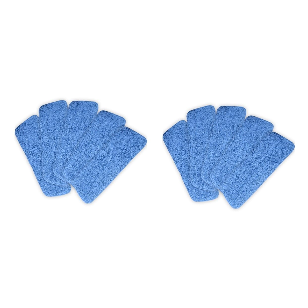 GLEAVI 10pezzi Panni per Mop Microfibra Testa di Ricambio per Mop Bagnato e Asciutto Assorbimento Efficiente e Facile da Pulire