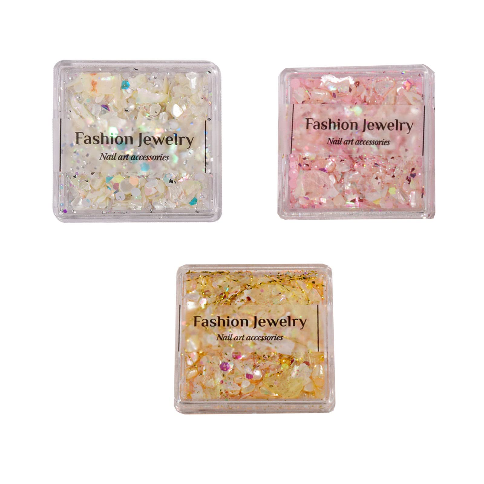 3D Art Crushed Sea For Shell Irregular Natural Slices Art Sequins Manicure