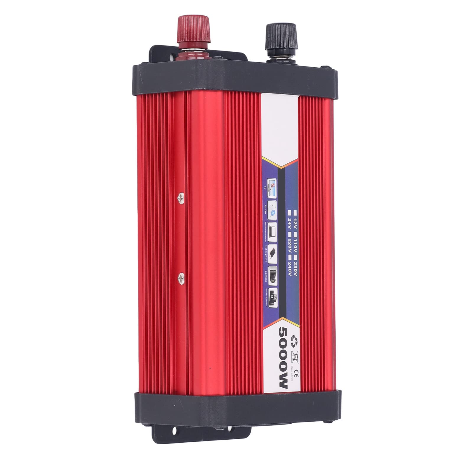 Inversor de Coche de Onda sinusoidal modificada, Adaptador convertidor de Cargador USB de alimentación de vehículo, 5000W (24V to 220V)