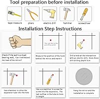 Vista 3 de LED Bathroom Mirror Round,makeup mirror,vanity mirror with lights,bathroom mirrors for wall,Bathroom Makeup Mirror with Touch Switch,Vanity Mirror