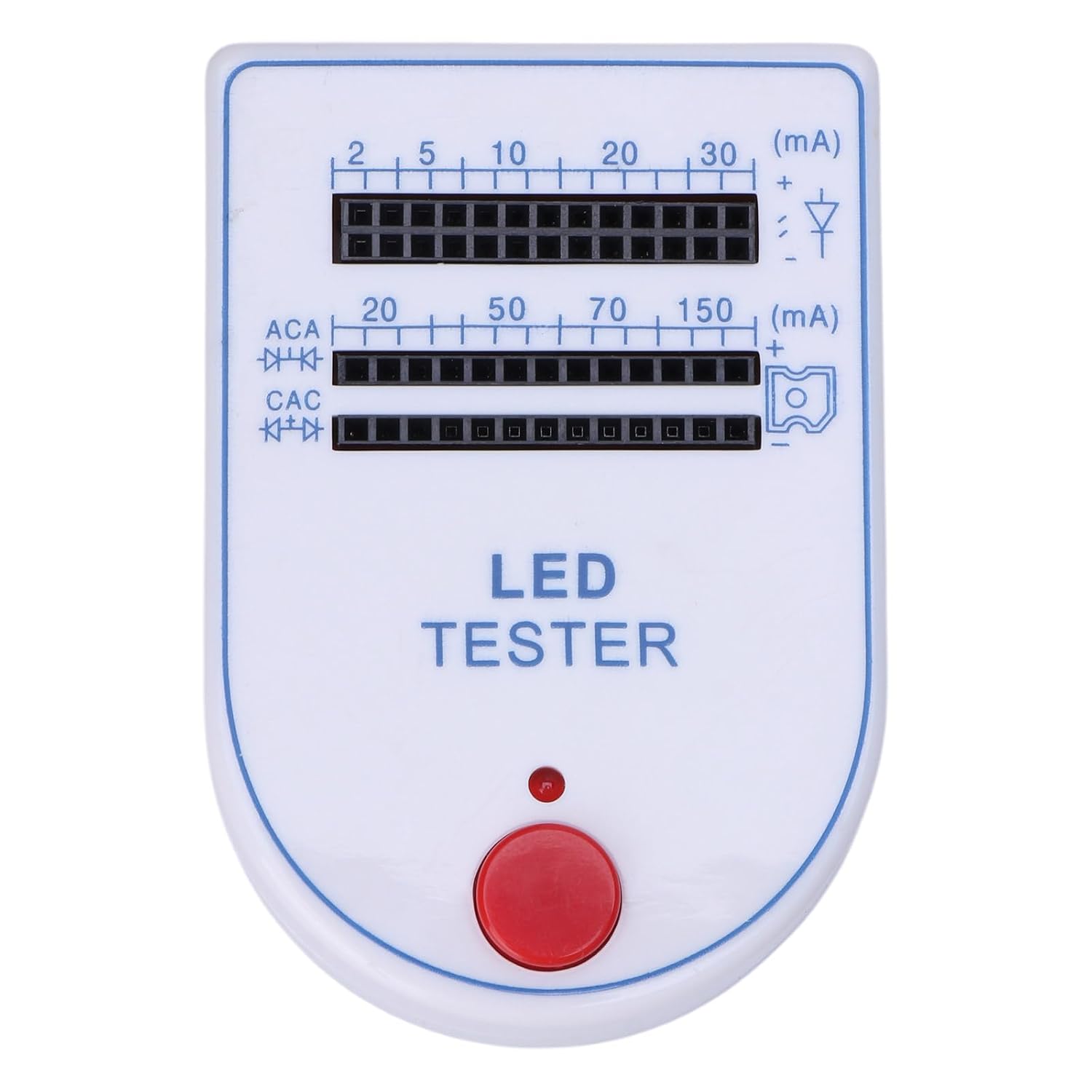 Portable LED Tester Box Light-emitting Diode Bulb Lamp 2150mA Digital Multimeter Voltage Voltmeter Current Ammeter Ohm Energy Power Meter Electric Pen Probe Resistance Electricity Monitor