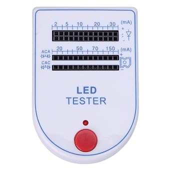 Portable LED Tester Box Light-emitting Diode Bulb Lamp 2150mA Digital Multimeter Voltage Voltmeter Current Ammeter Ohm Energy Power Meter Electric Pen Probe Resistance Electricity Monitor