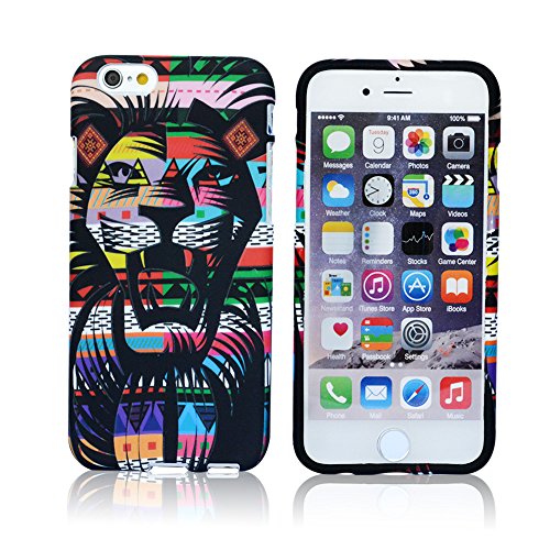 YunMonster iPhone 6 Plus Case,Clouds[Night Luminous Glow] Luxury Cool Cute Lion Animal Pattern Design TPU Rubber Silicone Gel Slim Flexible Soft Protective Cover for iPhone 6 Plus 5.5inch