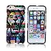 iPhone 6 Plus Case,CLOUDS[Night Luminous Glow]Luxury Cool Cute Lion Animal Pattern Design TPU Rubber Silicone Gel Slim Flexible Soft Protective Cover for iPhone 6 Plus 5.5inch