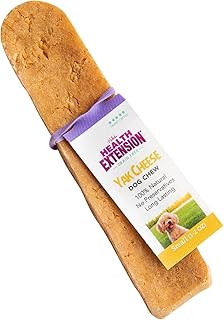Health Extension Yak Cheese Chew for Dogs, Small - All-Natural Himalayan Treat Made with Yak and Cow Milk