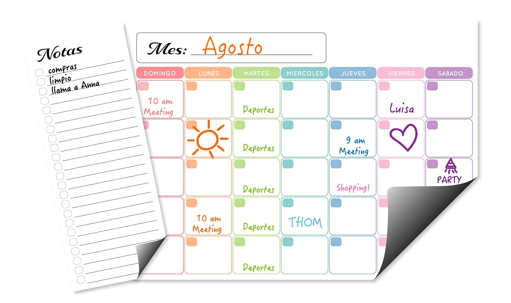 Planeador Magnético 40x30 cm (Mensual)