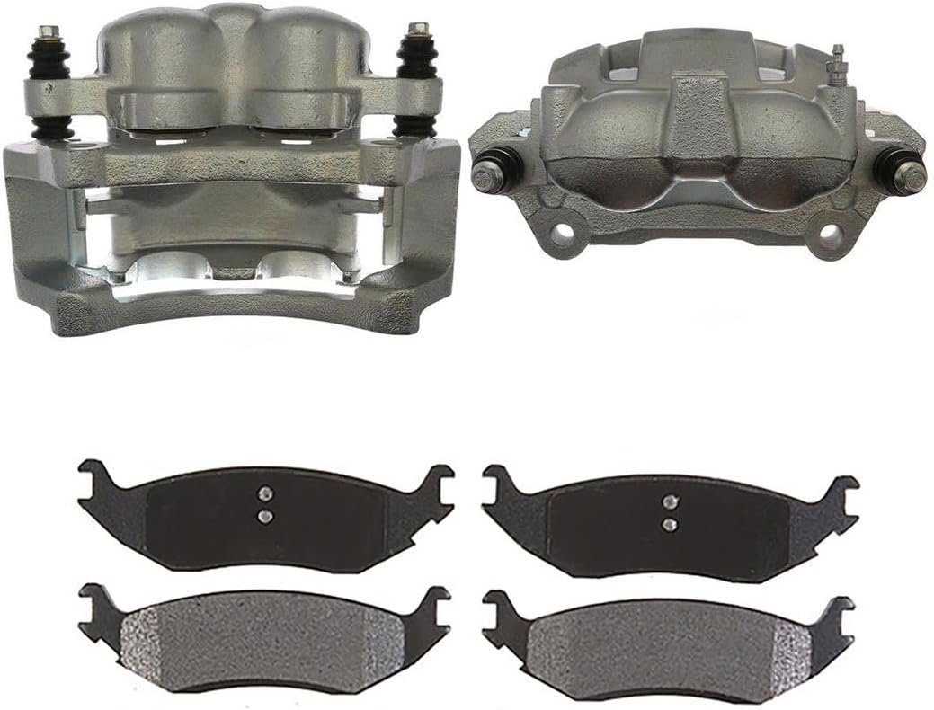 4Pcs Rear Automotive Replacement Brake Calipers with Pads for Dodge Ram 1500 2008 2007