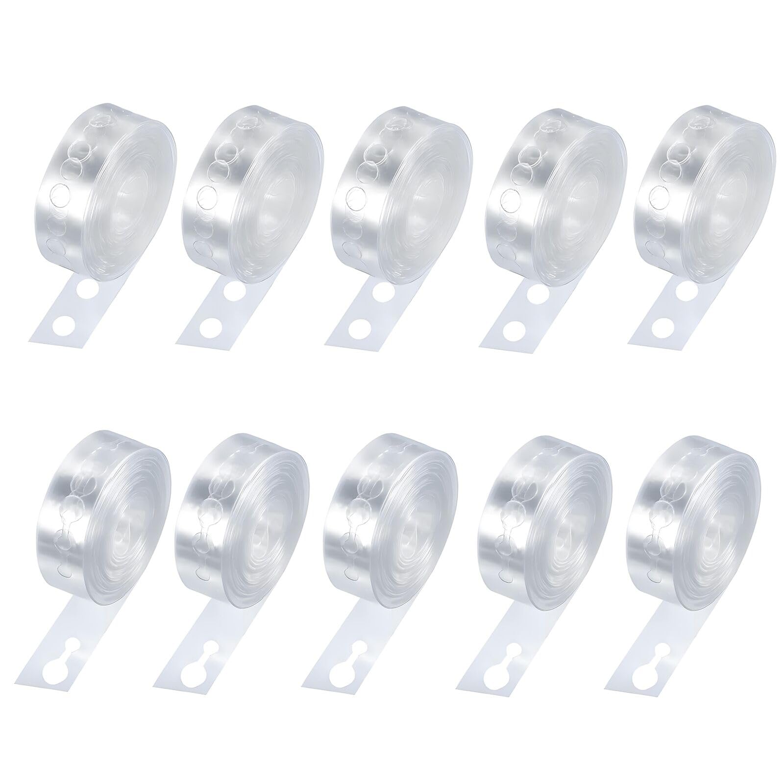 Leetye Mei 10 Rolls Balloon Arch Strips, Balloon Arch Kit, Balloon Arch Tape, 5M Balloon Garland Decorating Strip For Birthday, Party, Wedding, Baby Shower, Graduation Decoration (Single Hole*5+Double Hole*5)