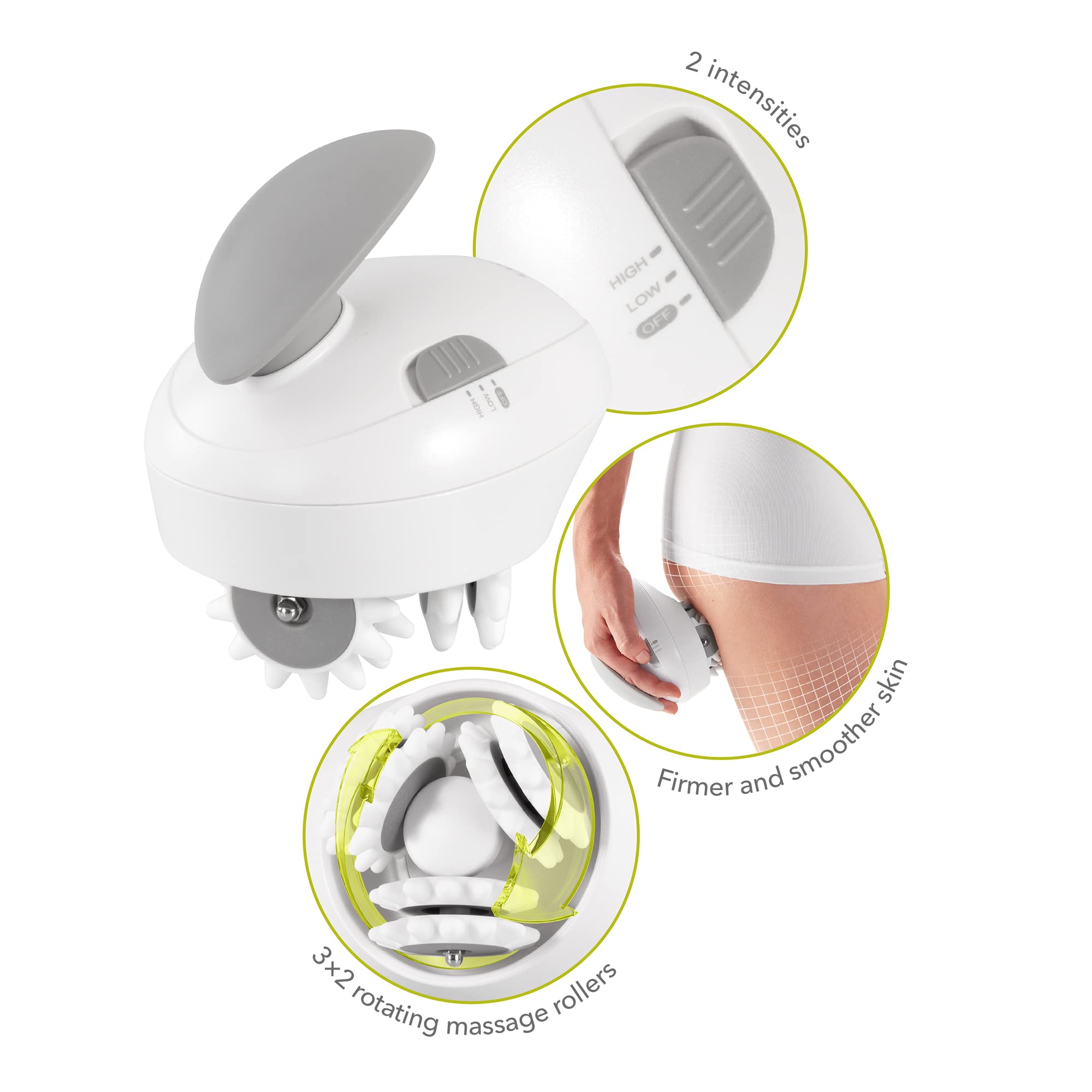 Cell Roller - Dispositivo Anticelulítico - Dispositivo De Masaje - Palpación Anticelulítica Con Rodillo - Masajeador Eléctrico Anticelulítico - Dispositivo Adelgazante