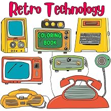 Retro Technology Awesome Retro Technology Coloring Book