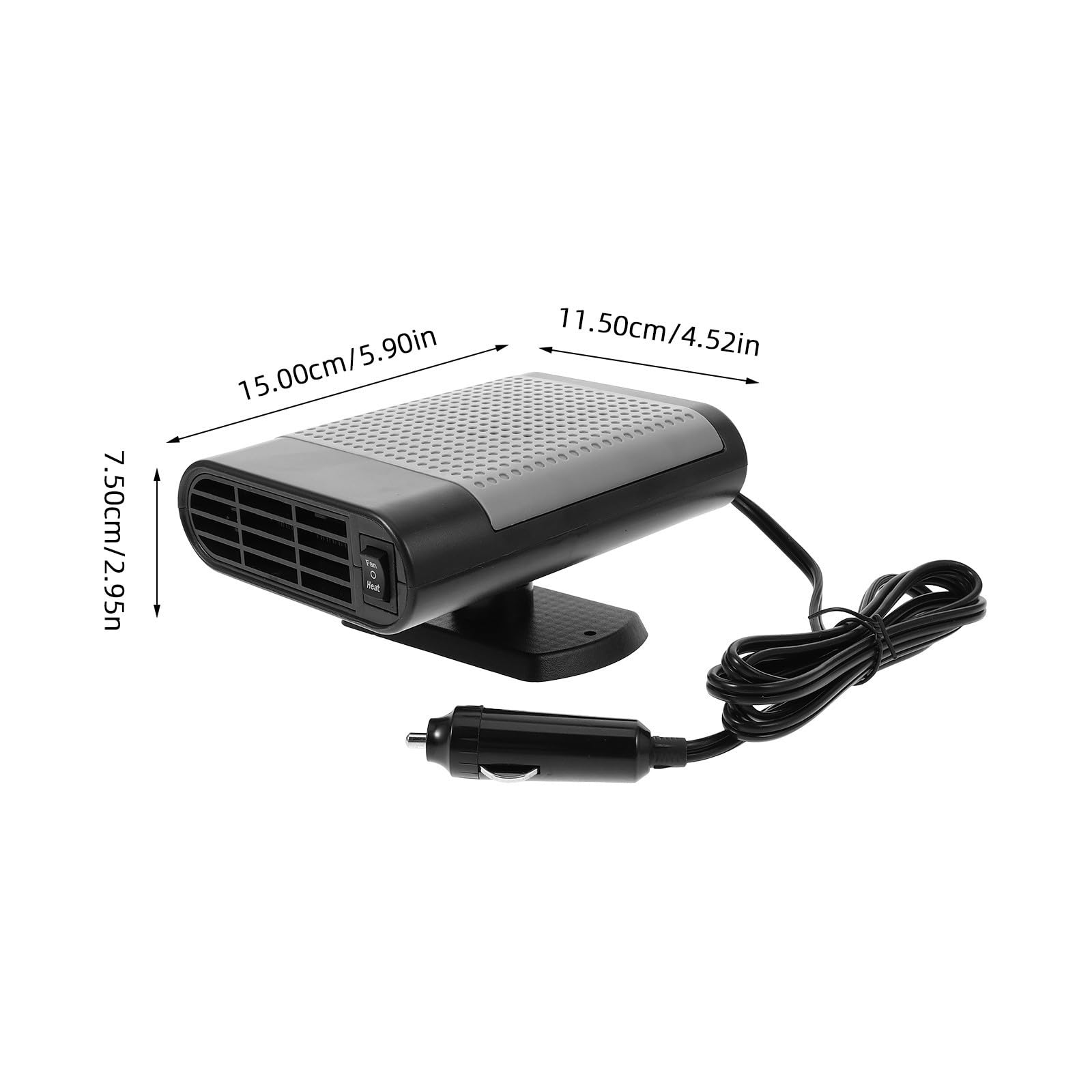 Desempañador de Coche 12v Portátil Abs para Parabrisas Vehículo