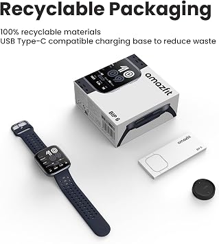 Amazfit Bip 6 Smart Watch, 1.97 AMOLED Display, GPS, iOS/Android