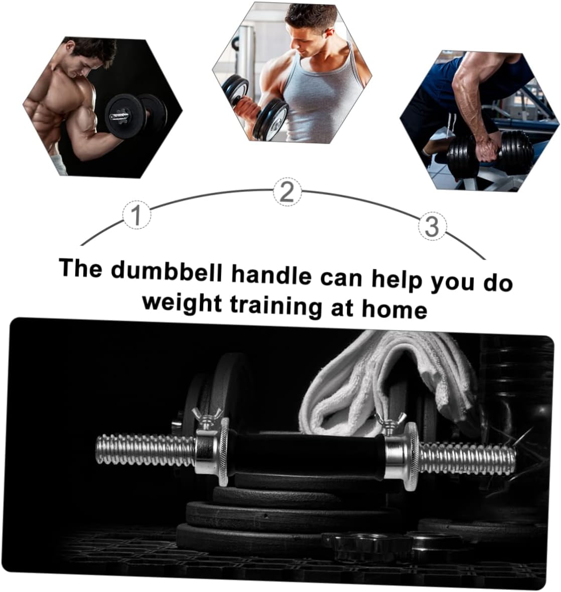 KICHOUSE 1pc Professional Dumbbell Barbell Connector Electroplated Calisthenics Equipment Gym Accessory