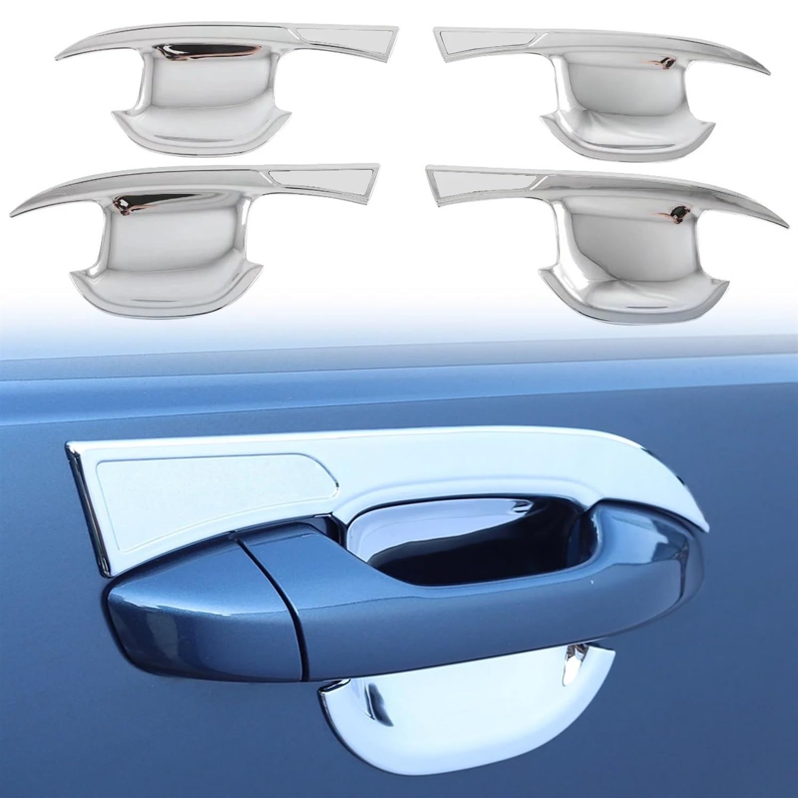 NOHEEU Car Accessories Exterior Door Side Handle Bowl Cup Cover Trim 4 Pack for Kia for Sorento MQ4 2021-2023(OneColor)