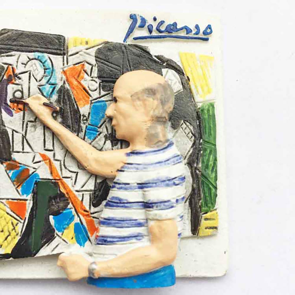 Imán Para Nevera Picasso Málaga España 3D Resina Hecha