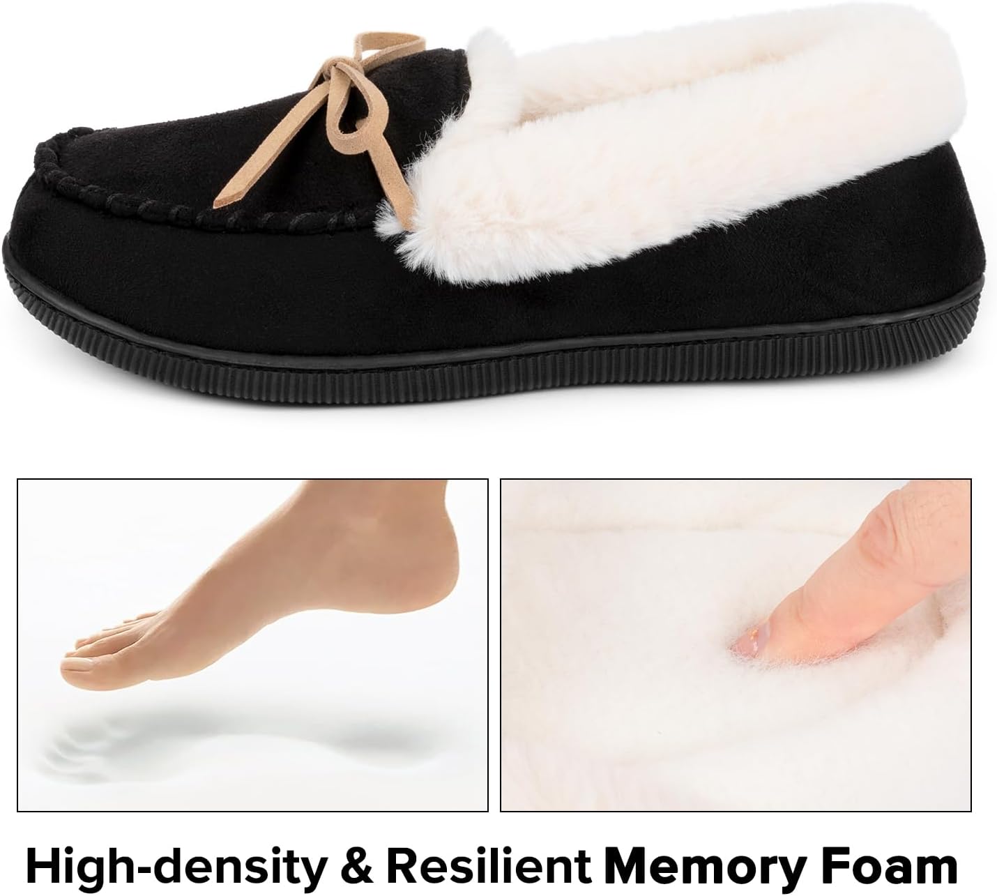 RockDove Women's Caroline Glittered Moccasin Slipper - Image 4