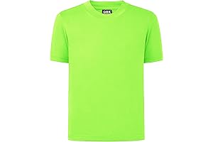 4T to Youth Short Sleeve Dry Fit Athletic T-Shirt UPF 50+ for Kids