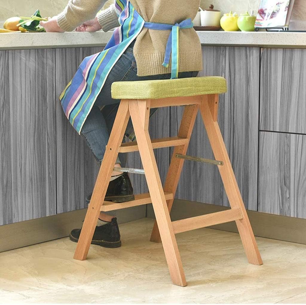 Wide Step Ladder Stool Foldable Can Be Used for Multiple Purposes in Home Gardens and Offices Step Stool High Stool Creativity Portable Wood Bench Multifunction