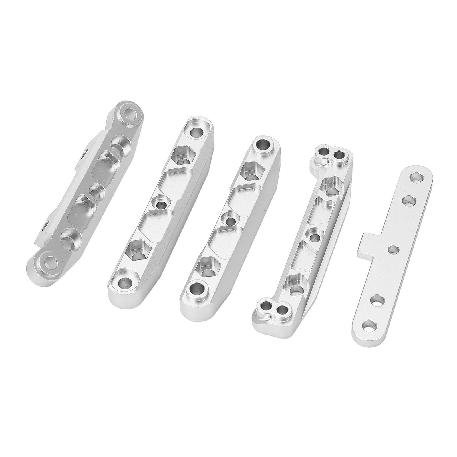 Wspornik Tylnego Wahacza ze Stopu Aluminium do Samochodu FS ATOM 1/8 RC, Wytrzymała Konstrukcja, zastosowanie: Samochód FS ATOM 6S 1/8 RC (SILVER)