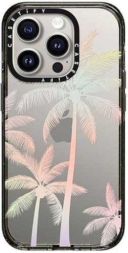Miniatura 1 de CASETiFY Impact Funda para iPhone 15 Pro 4 veces probada contra caídas de grado militar, protección contra caídas de 8.2 pies  palmera tropical