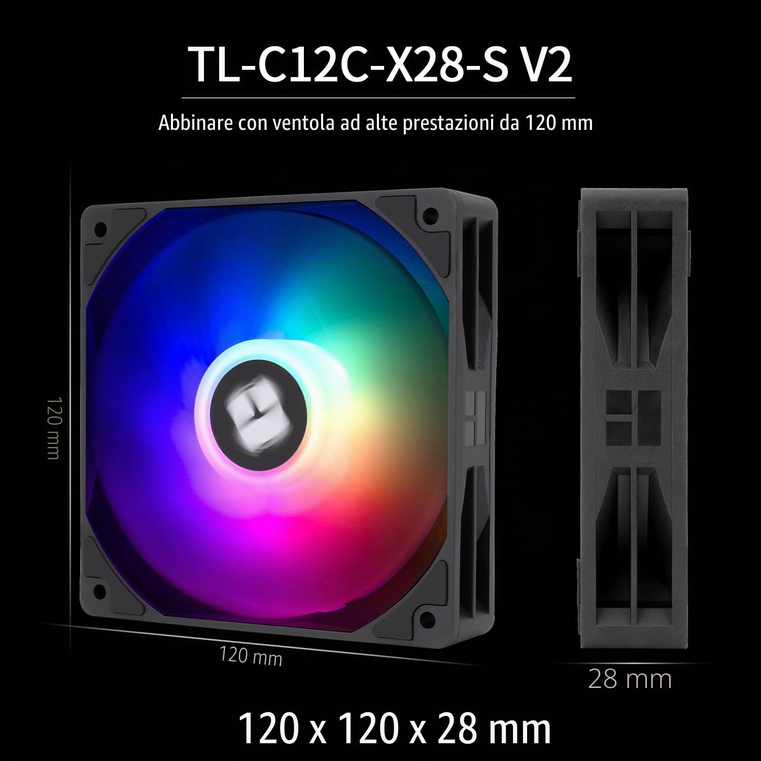 Thermalright Peerless Assassin 120 Digital ARGB Black - Refrigeratore CPU con doppia torre e ventole doppie, raffreddamento ad aria CPU, copertura schermo digitale, per AM4/AM5, Intel LGA1851/1700