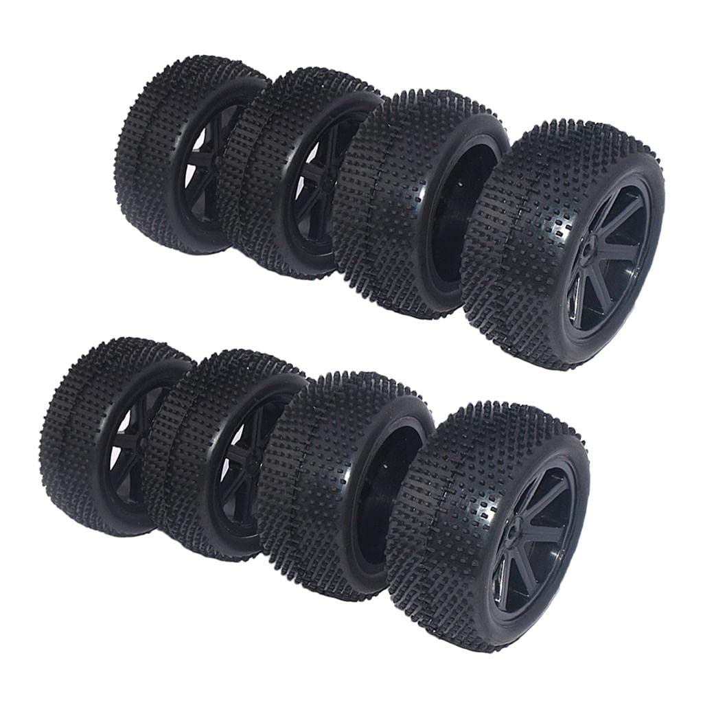 Amazon | F Fityle 8個セット 1/10 RCカーホイール タイヤ バック 用