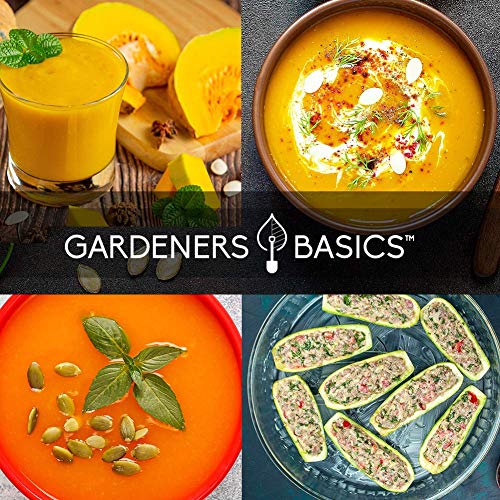 Gardeners Basics, Squash Seeds for Planting 5 Individual Packets - Zucchini, Delicata, Butternut, Spaghetti and Golden Crookneck for Your Non GMO Heirloom Vegetable Garden - Thumbnail 6