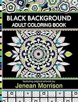 Algopix Similar Product 10 - Black Background Adult Coloring Book
